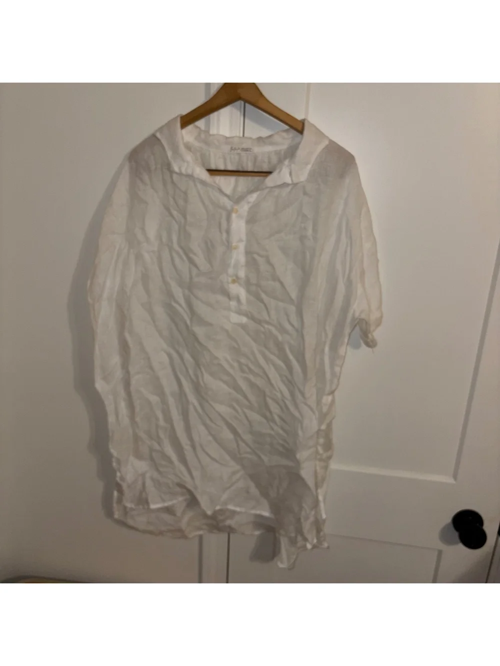 Free People x CP Shades $240 100% Linen Tunic Woman’s Medium Oversized Pullover